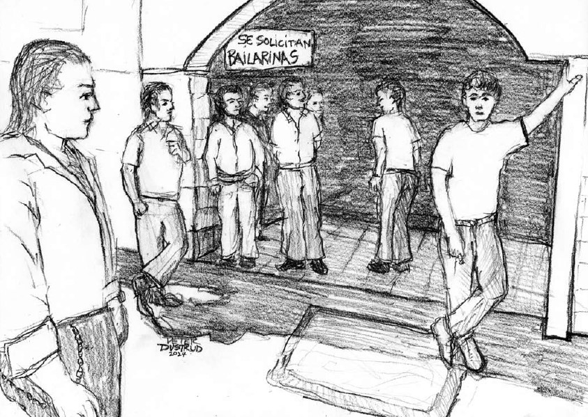 border bar - pencil drawing by peter dustrud