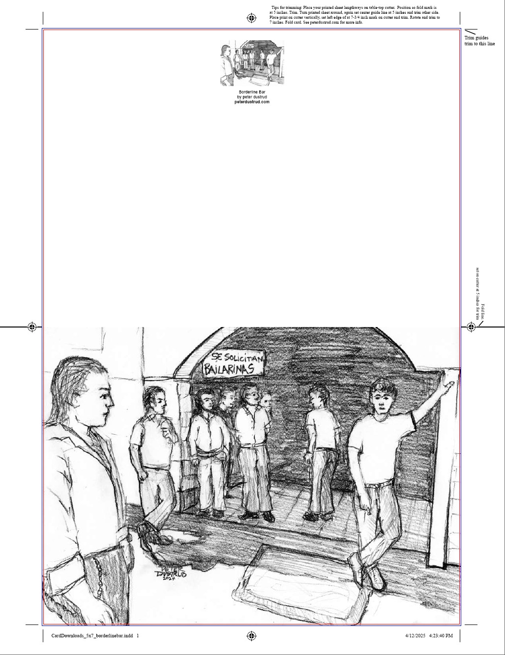 border bar - card- by peter dustrud