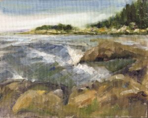 Yachats 8x10 plein air oil on panel unframed