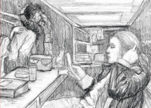 Download: 5x7 folded card - At the Gas Station