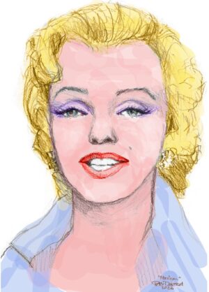 Download: 5x7 folded card - Visions of Marilyn