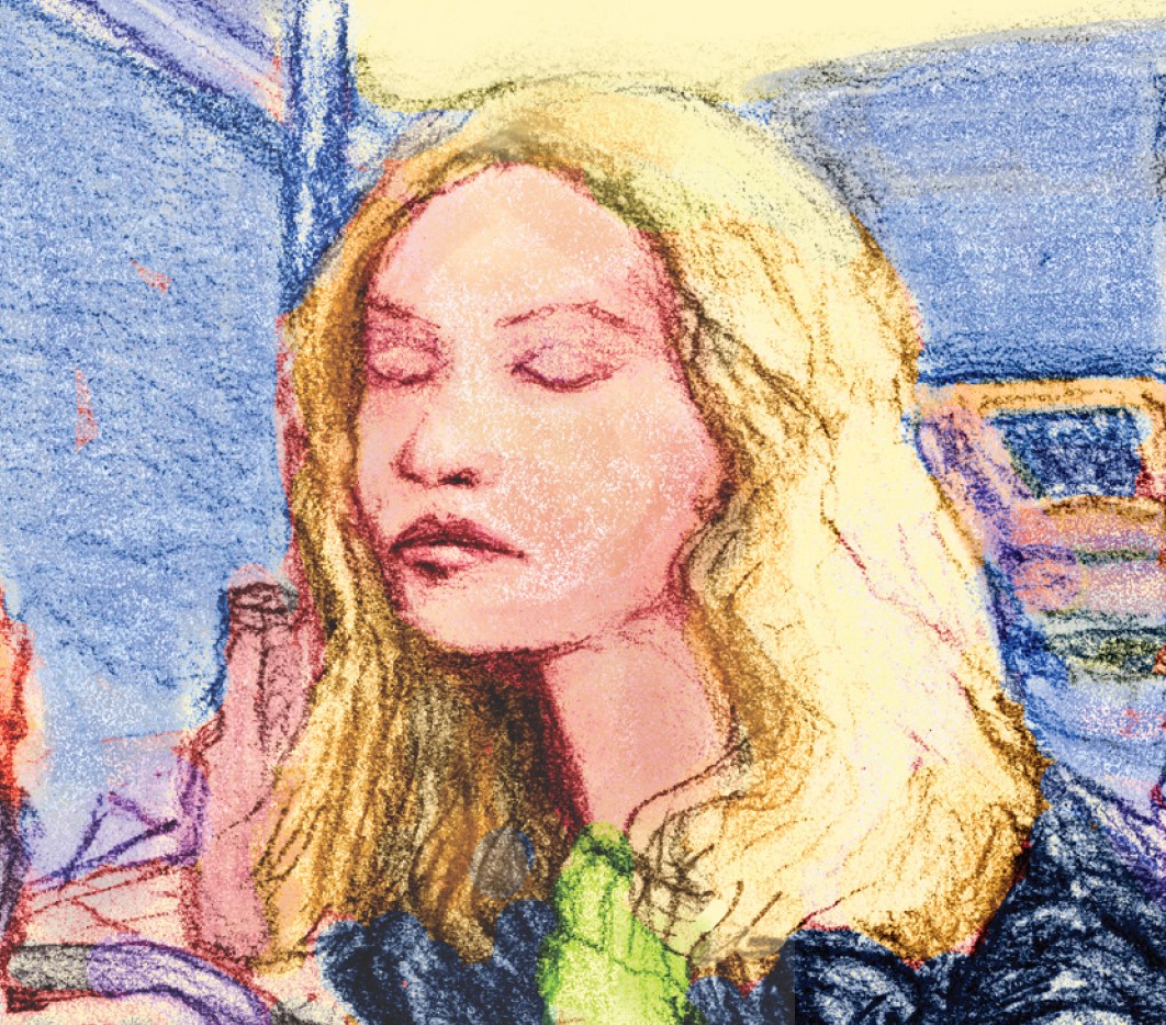 Download: 5x7 folded card - Date Night - pencil + color