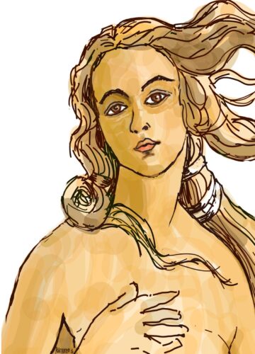 from Birth of Venus - Sandro Botticelli - digital by peterdustrud.com