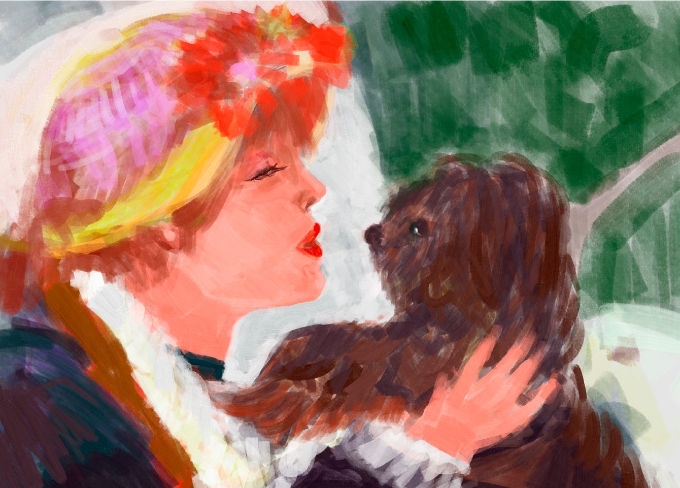 Download: 5x7 folded card - Boating Party - detail study