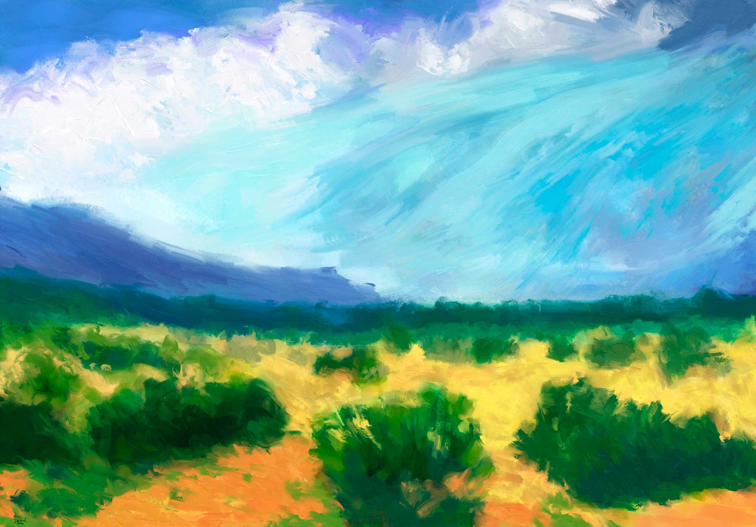 Digital painting: "Monsoons"