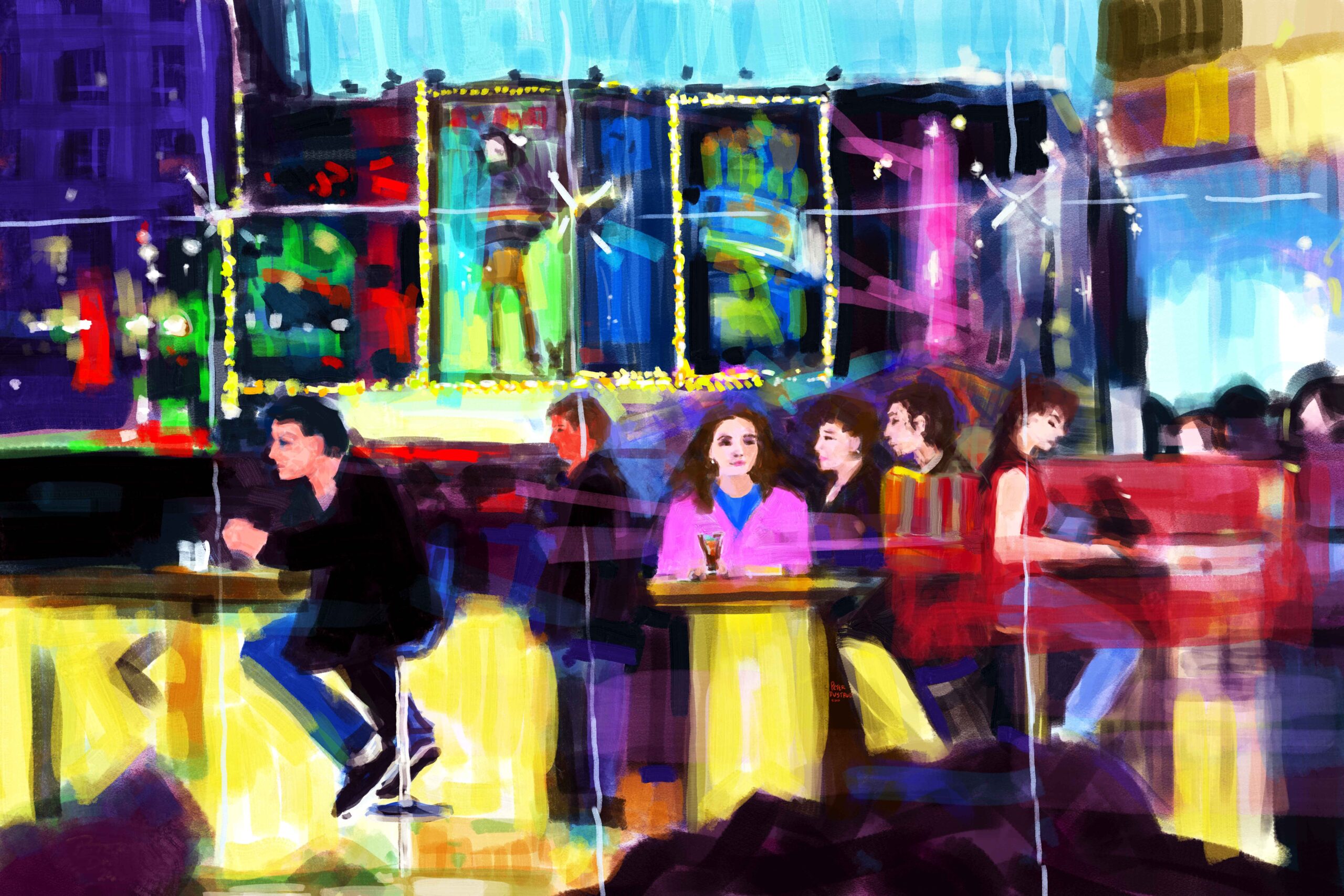 Digital painting: "After Midnight"