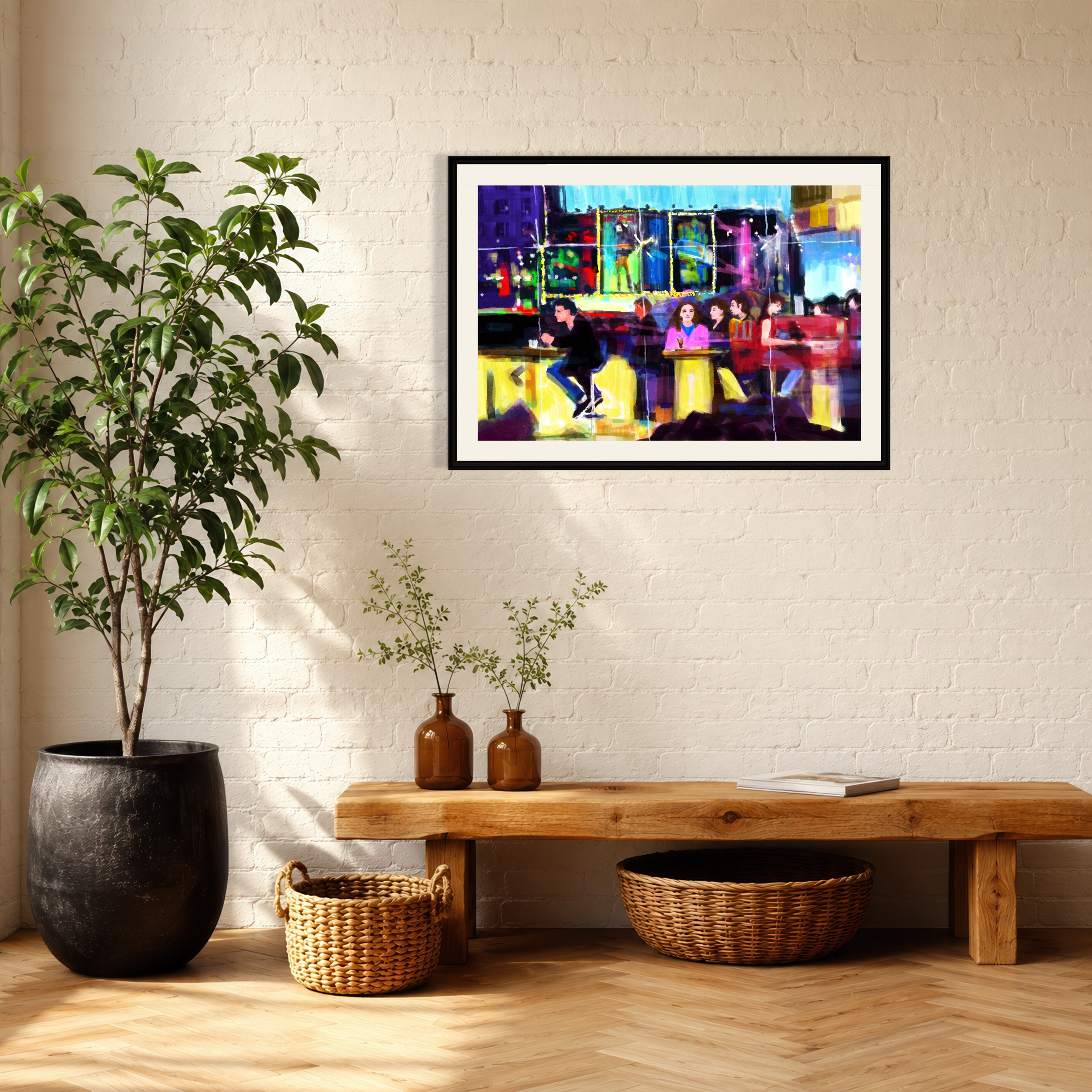 wall-preview-warm-sunlit-living-room-with-an-empty-white-painted-brick-wall-above-a-honey-wood-bench-and-tall-indoor-plant24x36