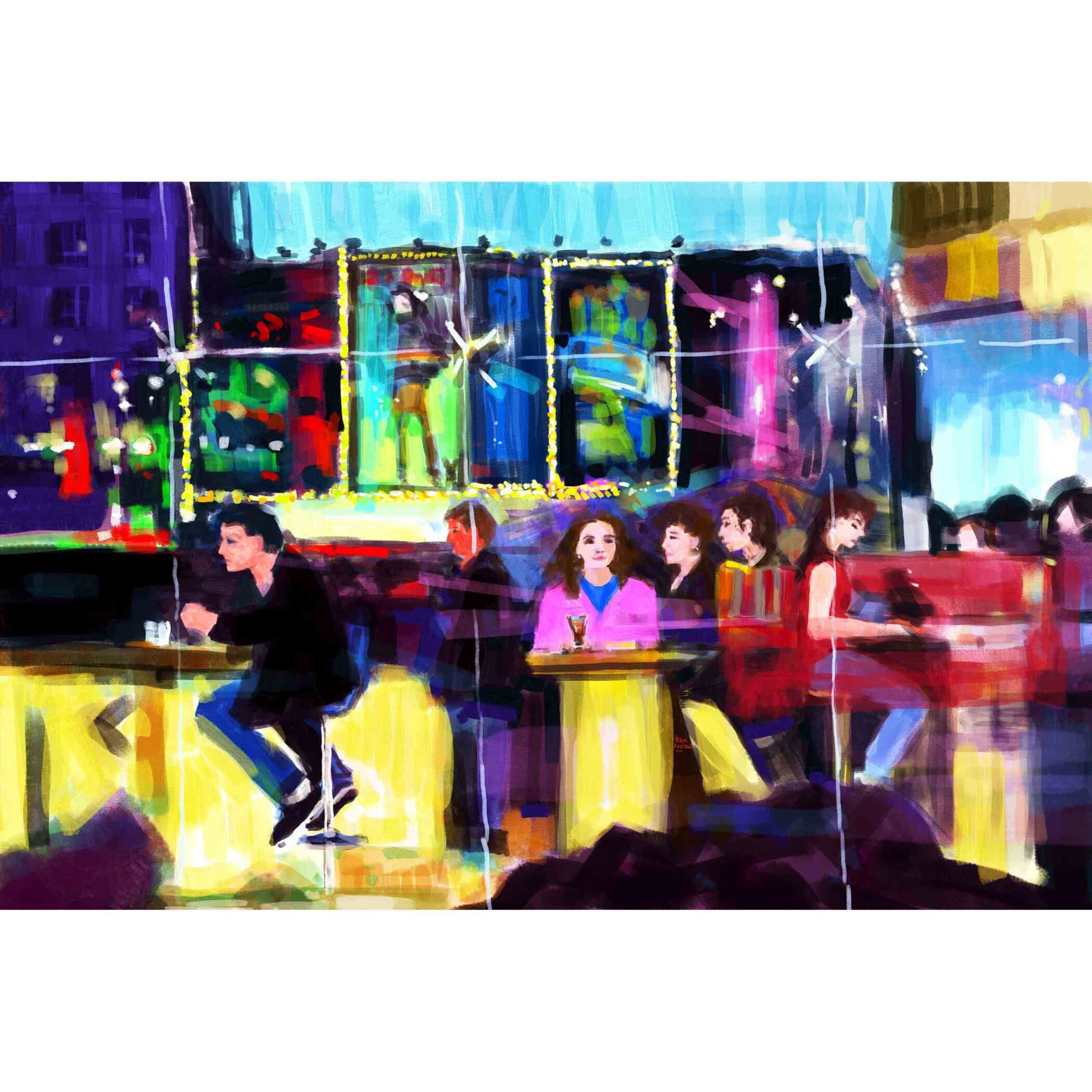 Digital painting: "After Midnight"