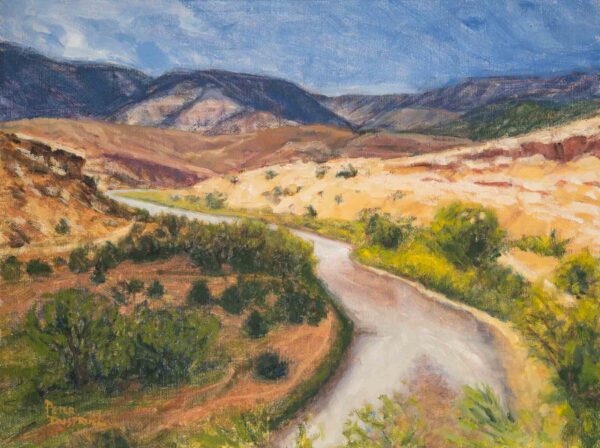 Rio Chama 9x12 inches oil by peter dustrud