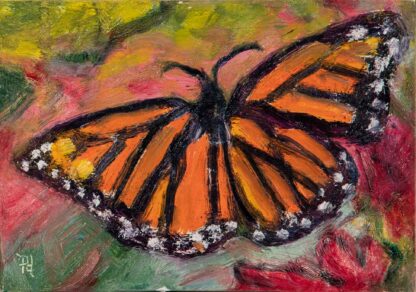 Monarch butterfly painting by peter dustrud