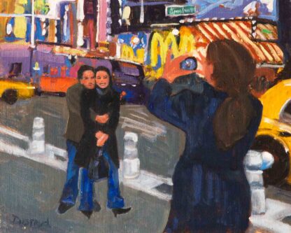 Smile -Times Square, NYC - 8x10 inches oil on panel unframed